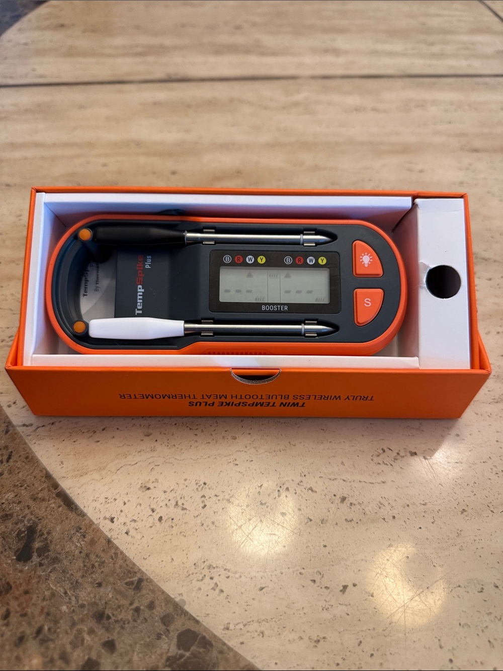 TempSpire Plus Wireless Meat Thermometer - Orange/Black